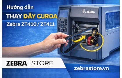 Hướng dẫn thay dây curoa cho máy in công nghiệp Zebra ZT410/ZT411